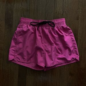 H&M Dark Pink Magenta Swim Trunks
